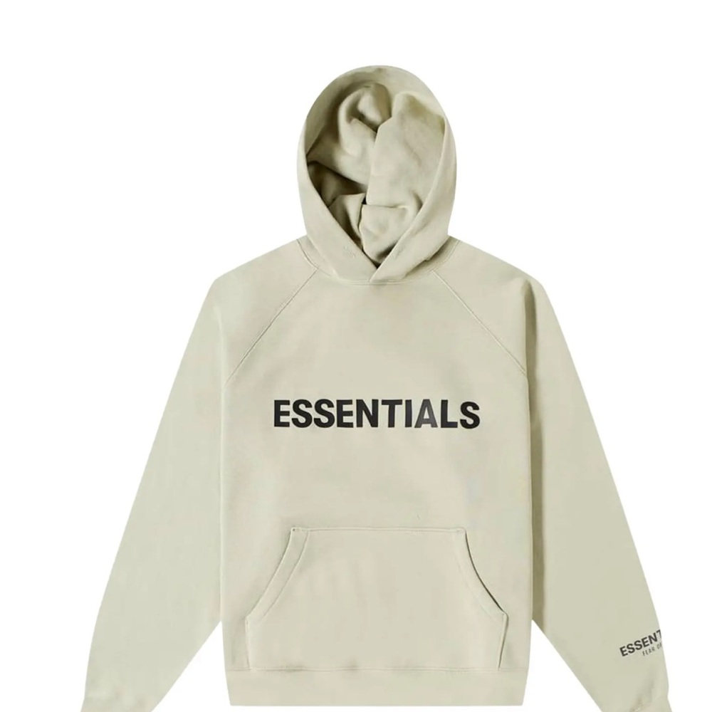 Essentials Beige Hoodie for Men